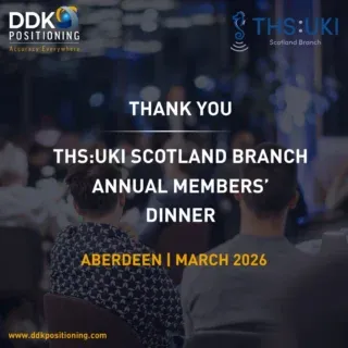 A fantastic evening at the  THS:UKI Scotland Branch Annual Members’ Dinner in Aberdeen.

It was a pleasure for Kevin Gaffney and Simon Canning to join colleagues from across the hydrographic and offshore sectors at The Chester Hotel.

Events like this highlight the strength of the UK’s hydrographic community and the shared commitment to innovation, safety and operational resilience — particularly as positioning accuracy and dependable PNT services become ever more critical to offshore and subsea operations.

Thank you to THS:UKI Scotland Branch for hosting an excellent evening and for supporting charitable causes through the raffle.

We look forward to continuing the conversations.